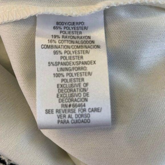 Sandra Darren Black White Lace Long Sleeve Dress - Picture 9 of 9